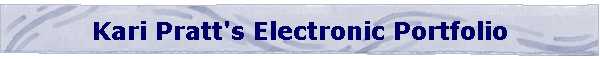 Kari Pratt's Electronic Portfolio